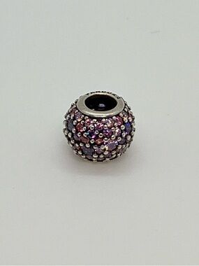 Pandora 925 ALE Pave Lights Multi Colour CZ Charm Bead  #791261ACZMX